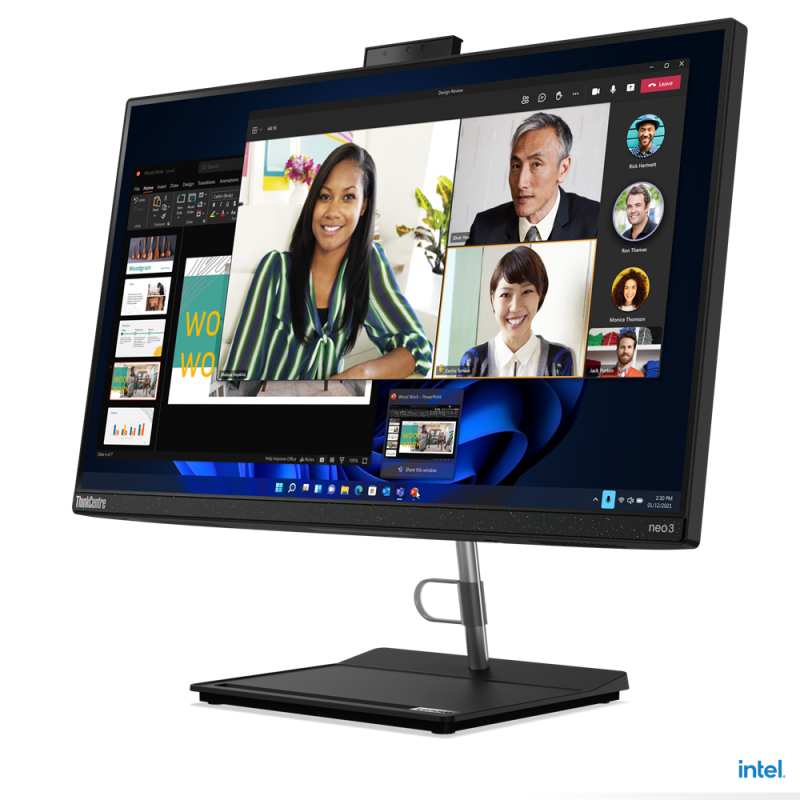 Pc de Bureau All in One Lenovo Neo 30a-22 / i3 12è Gén / 12 GO / 256 Go SSD